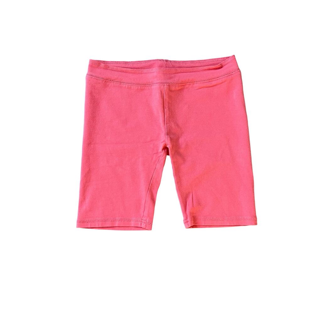 Girls S Small JK J. Khaki Coral Pink Pull On Stretch Bike Shorts